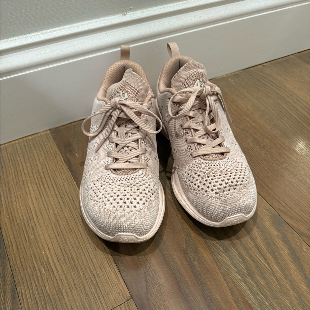APL mauve/ pale pink techloom pro sneakers